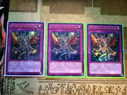 YUGIOH TCG 3X RETURN OF THE RED-EYES LDK2-ENJ34 ULTRA UNLIMITED EDITION NM - Image 1