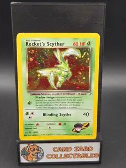 Rocket’s Scyther 13/132 Gym Heroes Holo Rare Pokemon Card - Image 1