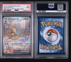 Pokemon TCG Alakazam EX 151 Holo Card Scarlet & Violet 201/165 PSA 9 - Image 3