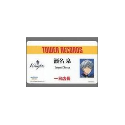 Chara card (character) Sena Izumi Tower Records 1 day store manager name Used - Image 1