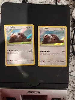 Pokemon TCG 2019 Detective Pikachu Holo Rare Card Slaking 18/18 - Image 1