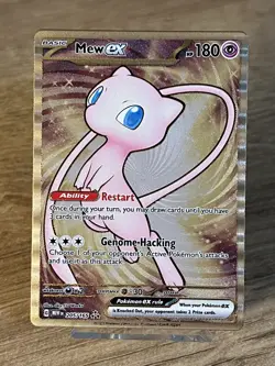 Pokemon TCG Mew EX Metal Gold NM 205/165 Scarlet & Violet 151 Promo Card NM - Image 1