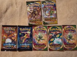Pokemon Trading Card Game Booster Pack Lot Shining Fates & More - Image 4