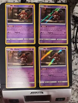 Pokemon TCG Mr. Mime Holo Rare Card 11/18 Detective Pikachu - Image 1