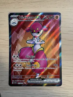 Pokemon TCG Medicham EX 161/142 Holo Ultra Rare Card Stellar Crown NM - Image 1
