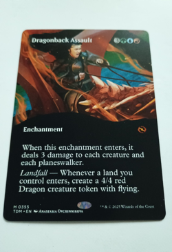 MTG Dragonback Assault - Borderless NM-M English Tarkir: Dragonstorm Pack Fresh - Image 1