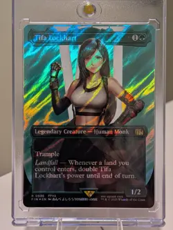 Tifa Lockhart (Borderless SURGE FOIL) Final Fantasy MTG (NM) - Image 1