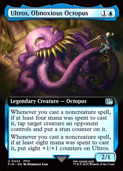 MTG Ultros, Obnoxious Octopus 442 Foil Extended Art Final Fantasy - Image 1