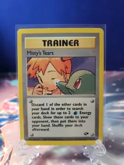 Misty's Tears 118/132 Gym Challenge Regular Uncommon Pokemon TCG LP-MP - Image 1