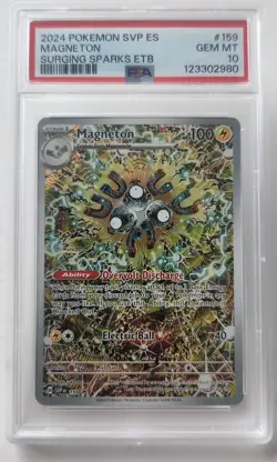 PSA 10 2024 Pokemon Svp Black Star Promo #159 Magneton Surging Sparks ETB - Image 1