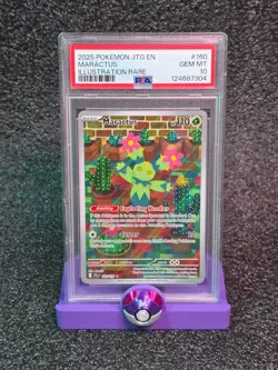 💎PSA 10 GEM MINT 2025 Pokemon Japanese Battle Partners MARACTUS #101 Art Rare - Image 1