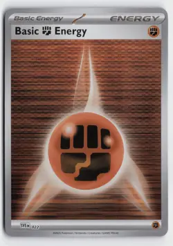 Pokemon Basic Fighting Energy - 022 Reverse Holo Common SVE: Scarlet & Violet En - Image 1