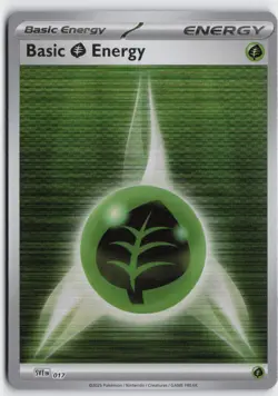 Pokemon Basic Grass Energy - 017 Reverse Holo Common SVE: Scarlet & Violet Energ - Image 1