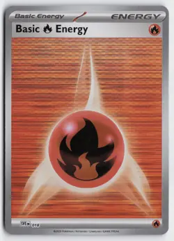 Pokemon Basic Fire Energy - 018 Reverse Holo Common SVE: Scarlet & Violet Energi - Image 1
