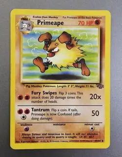 Pokemon Mankey 55/64 Common Jungle NM - Image 5
