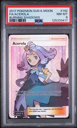 PSA 8 2017 POKEMON SUN & MOON BURNING SHADOWS #142 - Image 1