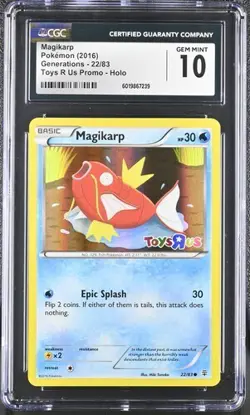 CGC 10 MAGIKARP 22 TOYS R US GENERATIONS POKEMON GEM MINT - Image 1