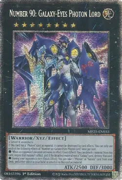 Number 90: Galaxy-Eyes Photon Lord Starlight Rare 2025 Mega-Pack Yugioh - Image 1
