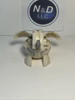 Bakugan Battle Brawlers Haos Dragonoid Pearl White 510G B1 Classic W/card RARE - Image 2