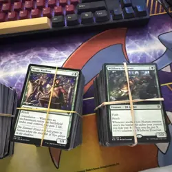 Magic the Gathering 200 Bulk Job Lot Cards MTG (Green Cards Only) - Image 1