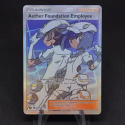 Aether Foundation Employee SV81/SV94 Hidden Fates Full Art TR - Pokemon TCG Card - Image 1