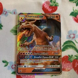 Rare Pokemon 2019 Charizard GX Holo Black Star Promo SM195 Trading Card - Image 1
