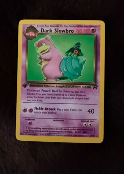 Dark Slowbro Rare First Edition 29/82 Pokemon Card 2000 Team Rocket LP - Image 1
