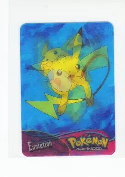 1x Pokemon Advanced Pikachu Pichu Raichu #57 Panini Card Italy Lenticular (LB3) - Image 1