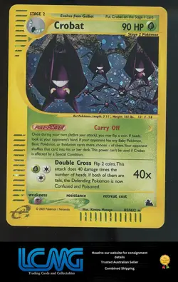 Pokemon TCG Card HOLO - Skyridge #H05/H32 Crobat (H5) B2R - Image 1