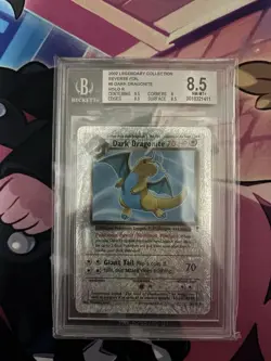 BGS 8.5 Dark Dragonite Legendary (Collection) 5/110 Reverse Holo Pokemon Card - Image 1