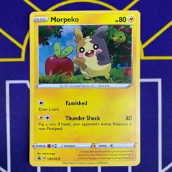 Pokemon Card - MORPEKO holo SWSH031 Black Star PRomo 2020 NM - Image 1