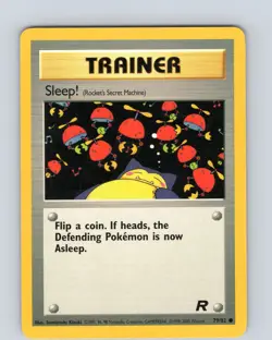 Pokemon TCG Sleep! Team Rocket 79/82 Unlimited Common Card WOTC LP-NM - Image 1