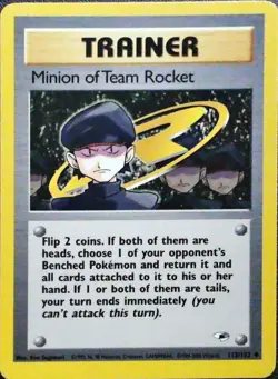 Minion of Team Rocket 113/132 Pokemon Gym Heroes Card - Image 1