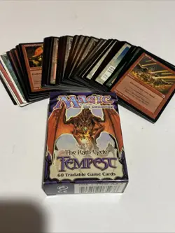 Magic The Gathering 1997 The Rate Cycle Tempest 60 tradable game cards 742818065276 - Image 1