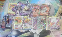 Pokemon TCG 400+ Pokemon Cards Bulk Lot Common,Holo +20 V, Vmax, Ex And Up Cards - Image 1