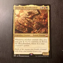 MTG STARTER COMMANDER DECK - Kresh, The Bloodbraided - B/R/G - $30 Value - Image 1
