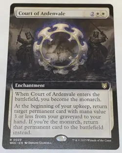 Court of Ardenvale 0029 Wilds Of Eldraine Extended Art MTG MAGIC NEW UNPLAYED - Image 1