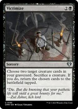 MTG Victimize - Foil, Commander Masters, Near Mint, English - Image 1