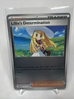 2025 Pokemon Mega Evolution LILLIE'S DETERMINATION Reverse Holo 119/132 - Image 1