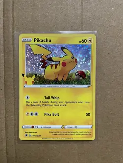 POKEMON PIKACHU GENERAL MILLS SWSH039 BLACK STAR PROMO HOLO 25TH ANNIVERSARY (E) - Image 1