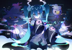 Anime Girls Hatsune Miku Vocaloid Pokemon Looking Gaming Mat Desk 1532 - Image 1