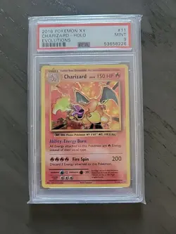 PSA 9 Charizard #11 Holo - 2016 Pokemon XY Evolutions 11/108 MINT 9 - Image 1