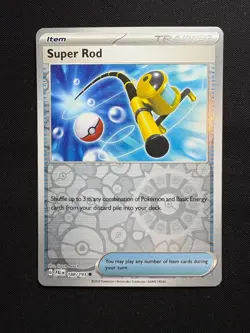 Super Rod 188/193 Reverse Holo LP-NM - Pokemon TCG Paldea Evolved PAL Trainer - Image 1