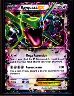 Pokemon Rayquaza EX XY66 XY Holo Black Star Promo MP 0405#200 - Image 1
