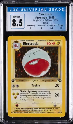 1999 POKEMON JUNGLE 1ST EDITION #2 ELECTRODE-HOLO CGC 8.5 - Image 1