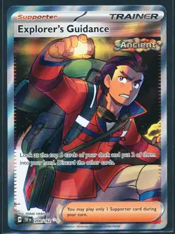 Explorer's Guidance 200/162 Full Art Ultra Rare Pokemon 2024 Temporal Forces NM - Image 1