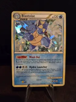 Pokemon TCG Blastoise 13/95 Cracked Ice Holo HGSS Unleashed 🌟Holo Bleed🌟 - Image 1