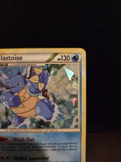 Pokemon TCG Blastoise 13/95 Cracked Ice Holo HGSS Unleashed 🌟Holo Bleed🌟 - Image 3