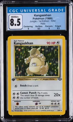 1999 POKEMON JUNGLE 1ST EDITION #5 KANGASKHAN-HOLO CGC 8.5 - Image 1