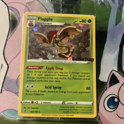 Pokemon Flapple Gamestop Promo Card 022/192 Exclusive Holo 2021 Sealed Semiswirl - Image 1